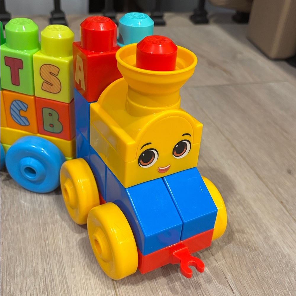 MEGA BLOKS First Builders Building Blocks Toy Set, ABC Musical Train - Picture 2 of 4
